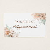 carte de rendez-vous en beige et menthe tropicale (Devant)