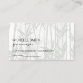 Carte de rendez-vous en bois bambou Spa de jour (Dos)