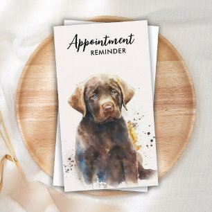 Carte De Rendez-vous Entraîneur de chien Labrador Retriever Puppy Pet S