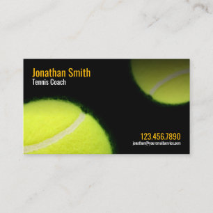 Carte De Rendez-vous Entraîneur de tennis Entraîneur Pratique Cours Ren