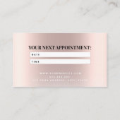 Carte De Rendez-vous Épingle Faux lunette extensions Rosegold (Dos)