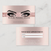 Carte De Rendez-vous Épingle Faux lunette extensions Rosegold (Devant / Derrière)