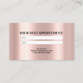 Carte De Rendez-vous Épingle Faux lunette extensions Rosegold (Dos)