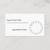 Carte De Rendez-vous Équilibrez-moi, coiffeur (Dos)