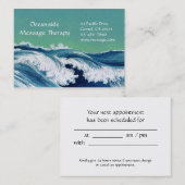 Carte de rendez-vous et d'affaires Waves (Devant / Derrière)