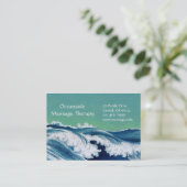 Carte de rendez-vous et d'affaires Waves (Debout devant)