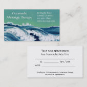 Carte de rendez-vous et d'affaires Waves Standard (Devant / Derrière)