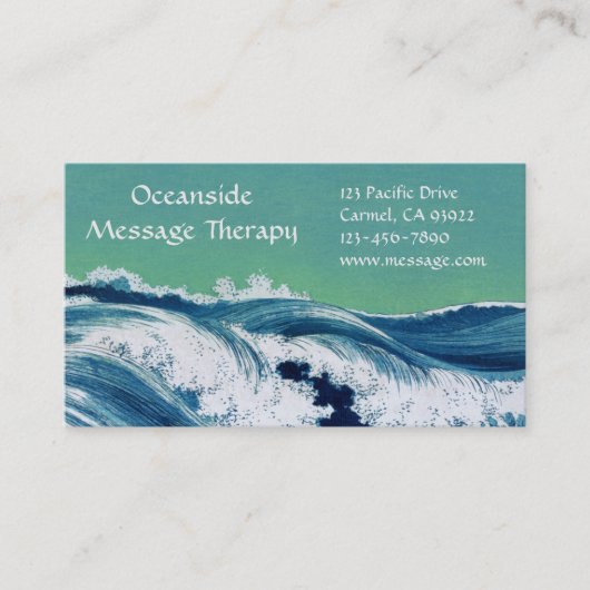 Carte de rendez-vous et d'affaires Waves Standard (Devant)
