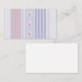 Carte De Rendez-vous ethnique, rayée, patchwork (Devant / Derrière)