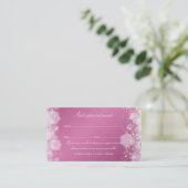 Carte De Rendez-Vous Étincelante Rose De Nuit (Debout devant)