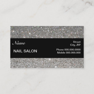Carte De Rendez-vous étincelles et salon élégants BusinessCard de cl