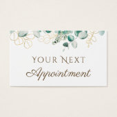 Carte de rendez-vous Eucalyptus (Devant)