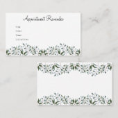 Carte De Rendez-vous Eucalyptus Vert Floral (Devant / Derrière)