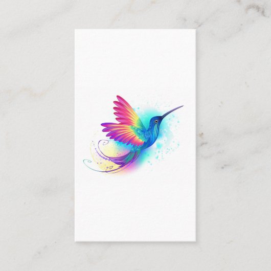 Carte De Rendez-vous Exotic Rainbow Hummingbird (Devant)