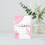Carte De Rendez-vous Extensions Lash Instructions de suivi Typographie (Debout devant)