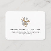 Carte De Rendez-vous Fancy Shears Chien Groomer (Devant)