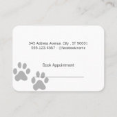 Carte De Rendez-vous Fancy Shears Chien Groomer (Dos)