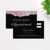 Carte de rendez-vous Faux parties scintillant (Bureau)