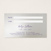 Carte de rendez-vous Faux parties scintillant sirè (Dos)