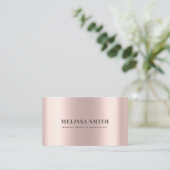 Carte De Rendez-vous Faux rosegold foire design de luxe élégant (Debout devant)