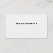 Carte De Rendez-vous Femme aux cheveux pourpres (Dos)