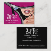 Carte De Rendez-vous Fermez- la fermeture éclairle vers le haut du (Devant / Derrière)