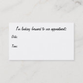 Carte De Rendez-vous Filets oranges débordants de diagonale (Dos)