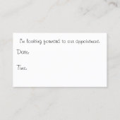 Carte De Rendez-vous Filets rouges débordants de diagonale (Dos)