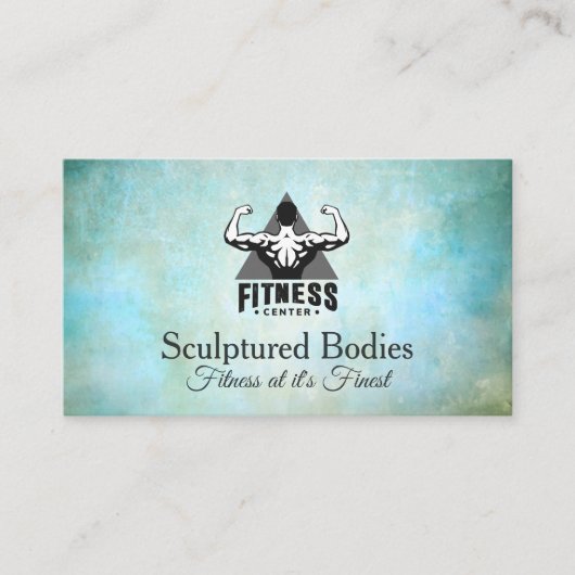 Carte De Rendez-vous Fitness Center Logo | Gym (Devant)