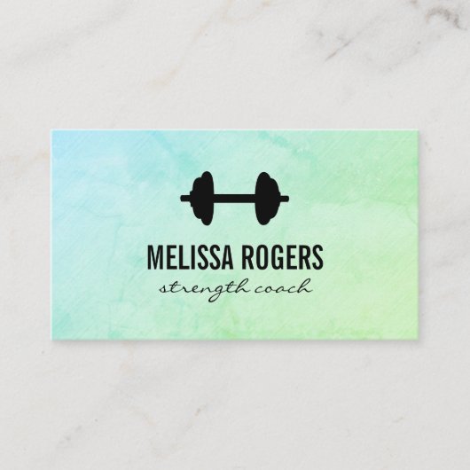 Carte De Rendez-vous Fitness Poids vert Grunge Texture (Devant)