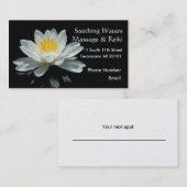 Carte De Rendez-vous Fleur de Lotus de flottement (Devant / Derrière)