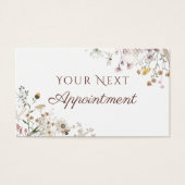 Carte de rendez-vous fleur sauvage (Devant)