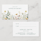 Carte De Rendez-vous Fleur sauvage d'été (Devant / Derrière)