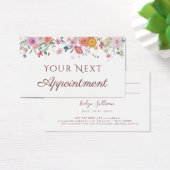 Carte de rendez-vous fleur sauvage fraîche (Bureau)