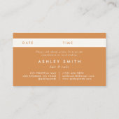 Carte De Rendez-vous Fleur sauvage rustique (Dos)