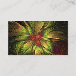 Carte De Rendez-vous Fleurs imaginaires fractales douces et tendres