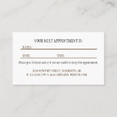 Carte De Rendez-vous Fleurs jaunes sur Monogramme vert Abstrait (Dos)