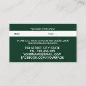 Carte De Rendez-vous Fleurs rouges modernes Fleur Fleur d'aquarelle Ren (Dos)