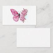 Carte De Rendez-vous Flower Butterfly (Devant / Derrière)