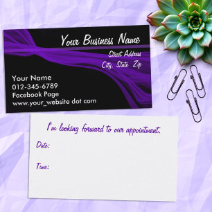Carte De Rendez-vous Flux de violet en diagonale