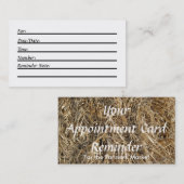 Carte de rendez-vous (foin) (Devant / Derrière)