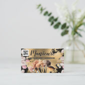 Carte De Rendez-vous Fondations de maquillage des brosses | Fleurs (Debout devant)