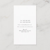 Carte De Rendez-vous Forme Abstraite de texture Artiste Entreprise neut (Dos)