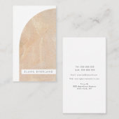 Carte De Rendez-vous Forme Abstraite de texture Artiste Entreprise neut (Devant / Derrière)