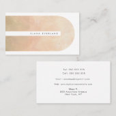 Carte De Rendez-vous Forme Abstraite de texture Artiste Entreprise neut (Devant / Derrière)