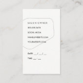 Carte De Rendez-vous Formes artistiques et aquarelle | Zig Zap Motif (Dos)