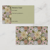 Carte de rendez-vous Fun Florals (Devant / Derrière)