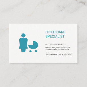 Carte De Rendez-vous Garde d'enfants Behavioriste Babysitter
