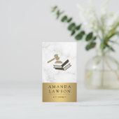 Carte De Rendez-vous Gavel et livres (Debout devant)