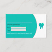 Carte De Rendez-vous General Dentist | Teeth (Dos)